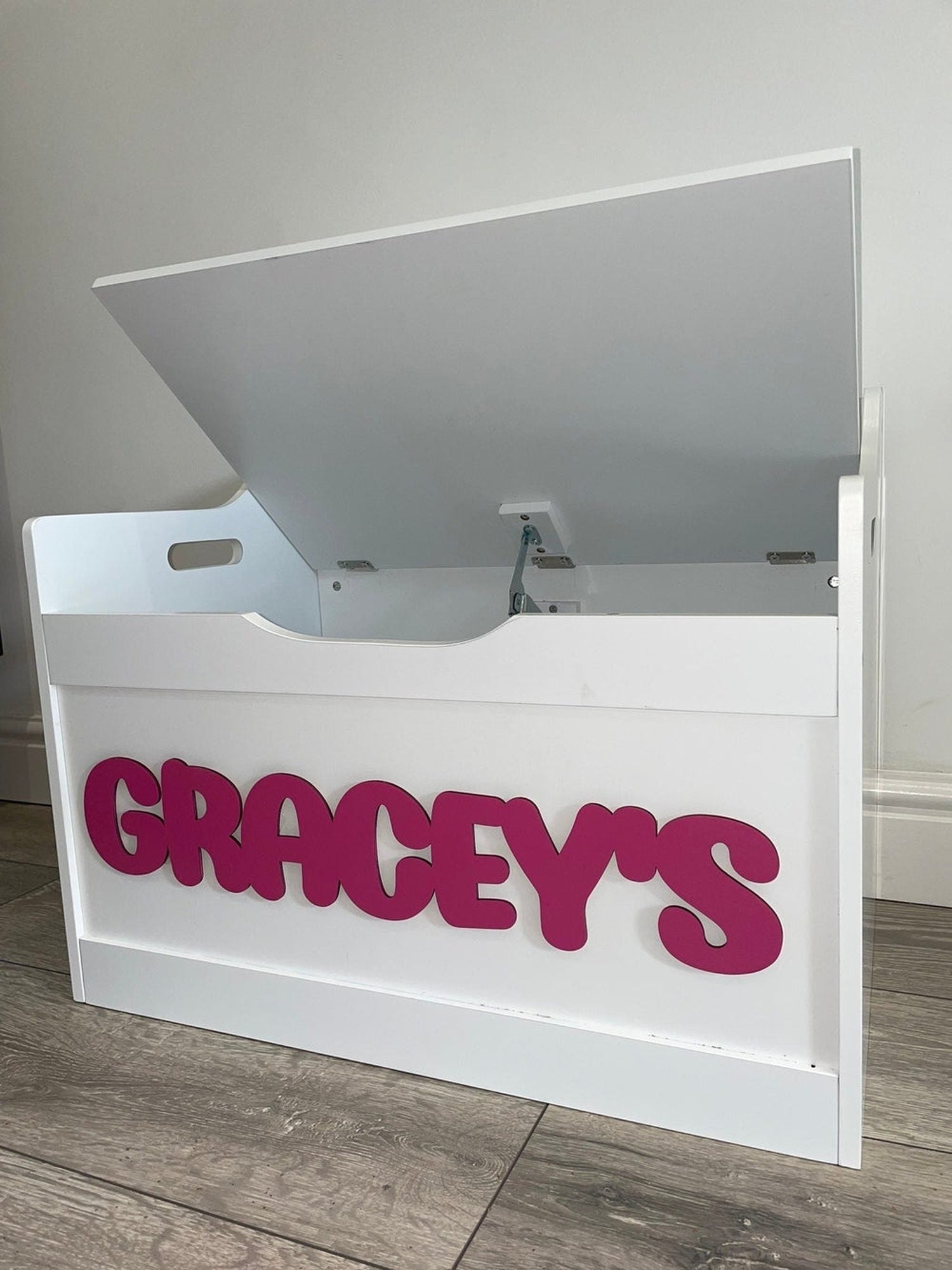 Personalised Wooden Toy Box The Crafty Bonobo Toy Box 4