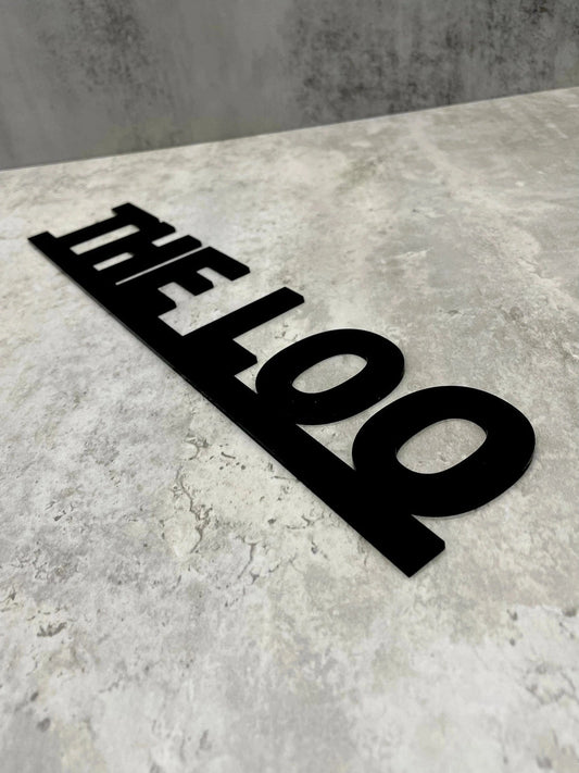 The Loo Toilet Acrylic Sign The Crafty Bonobo House Signs 2