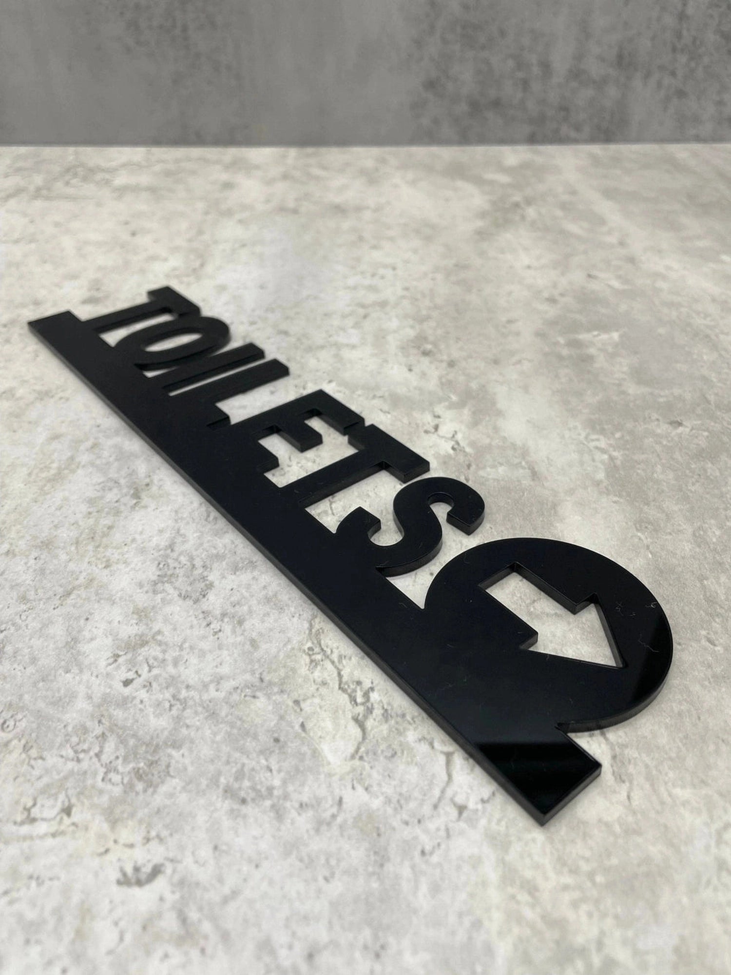 Toilets Arrow Acrylic Sign The Crafty Bonobo House Signs 2