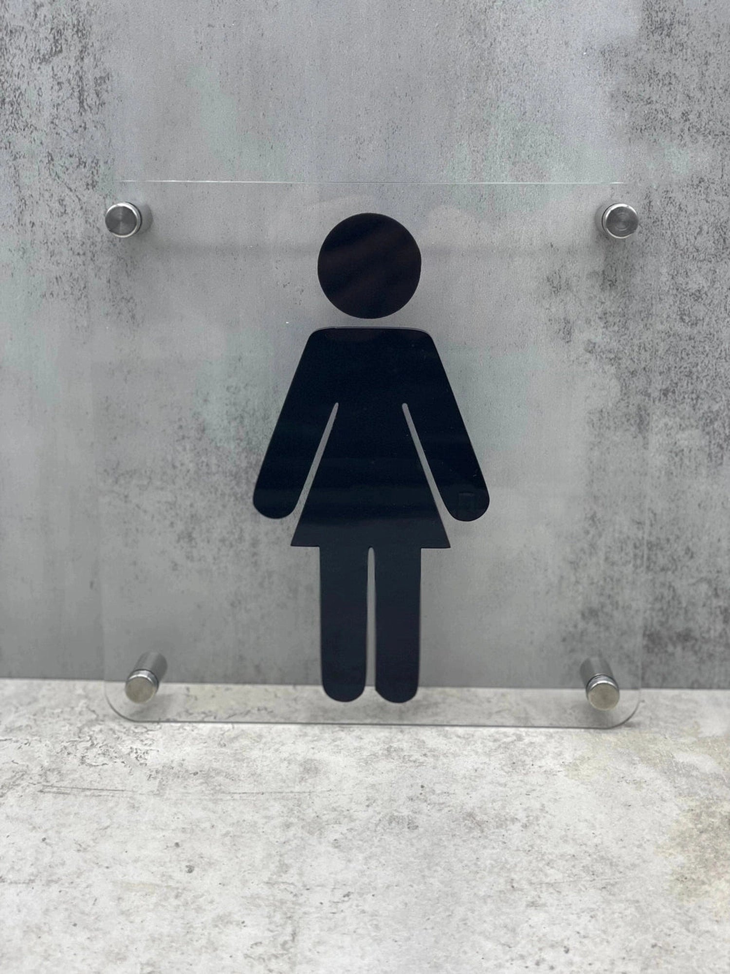 Women’s 3D Toilet Sign Restroom Plaque The Crafty Bonobo Toilet Signage 1