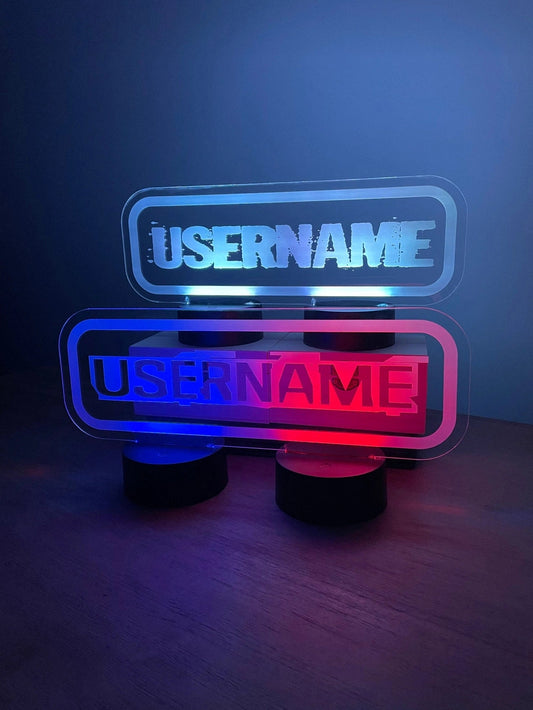 XL Personalised LED Gamer Tag Sign The Crafty Bonobo The Crafty Bonobo LED Signs