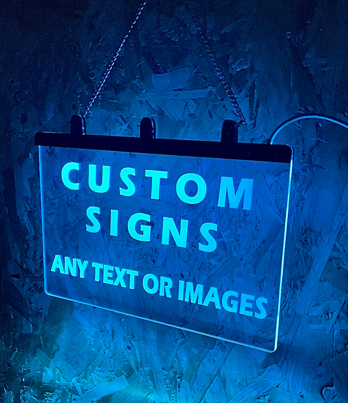 Custom Design Colour Changing Hanging LED Sign