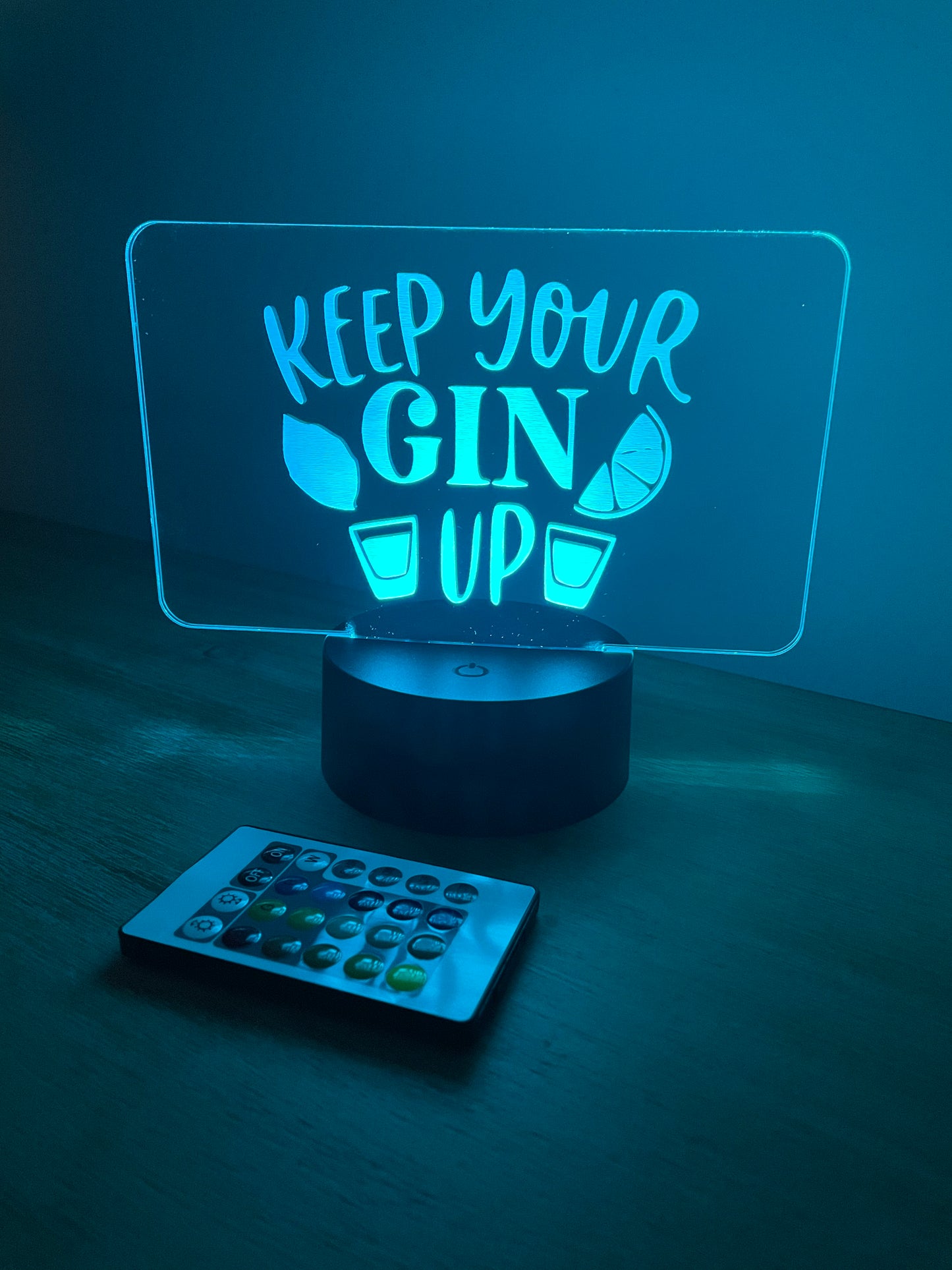 Keep Your Gin Up LED Bar Man Cave Sign