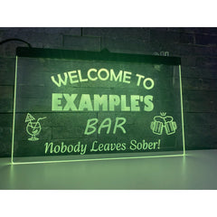 Personalised Colour-Changing Hanging LED Sign – Custom Bar, Man Cave & Home Decor Light