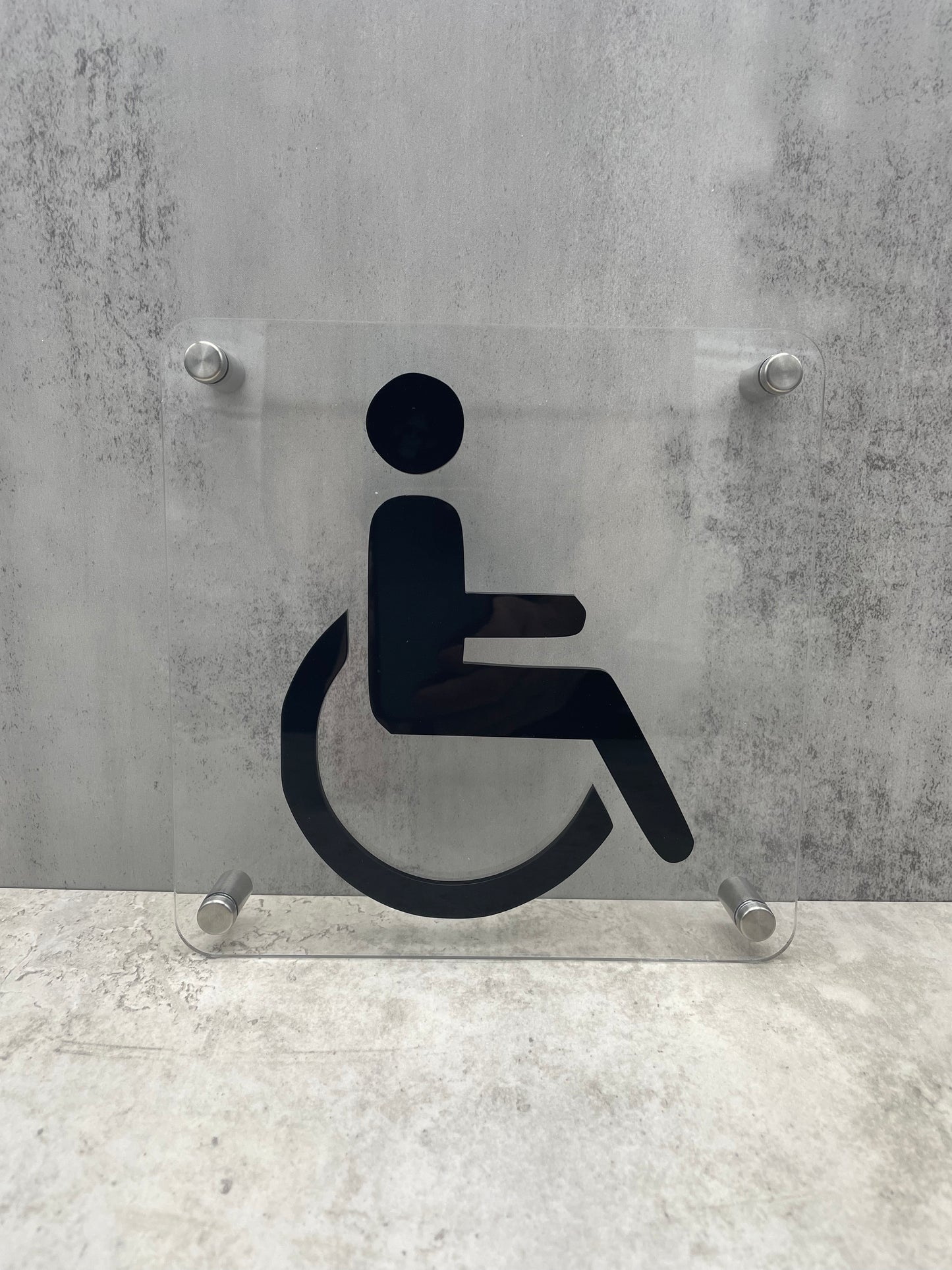 Disabled Toilet Acrylic Sign Plaque