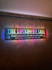Personalised LED Mirror Bar Sign