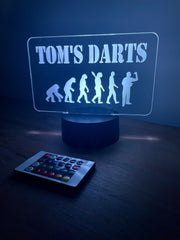 Custom Darts Name LED Sign