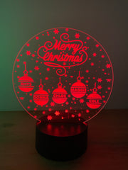 Personalised Christmas Family Snow Globe LED Sign