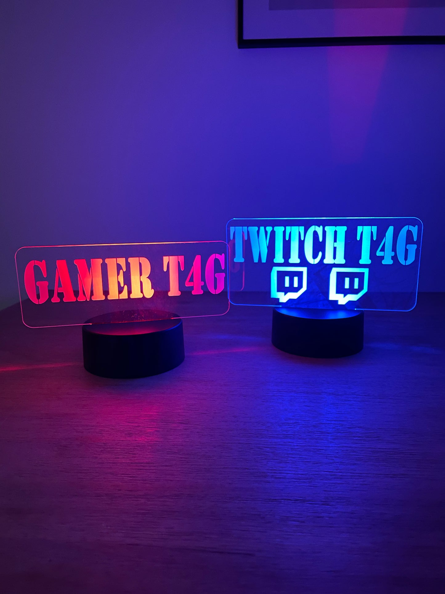 Personalised LED Gamer Tag Sign