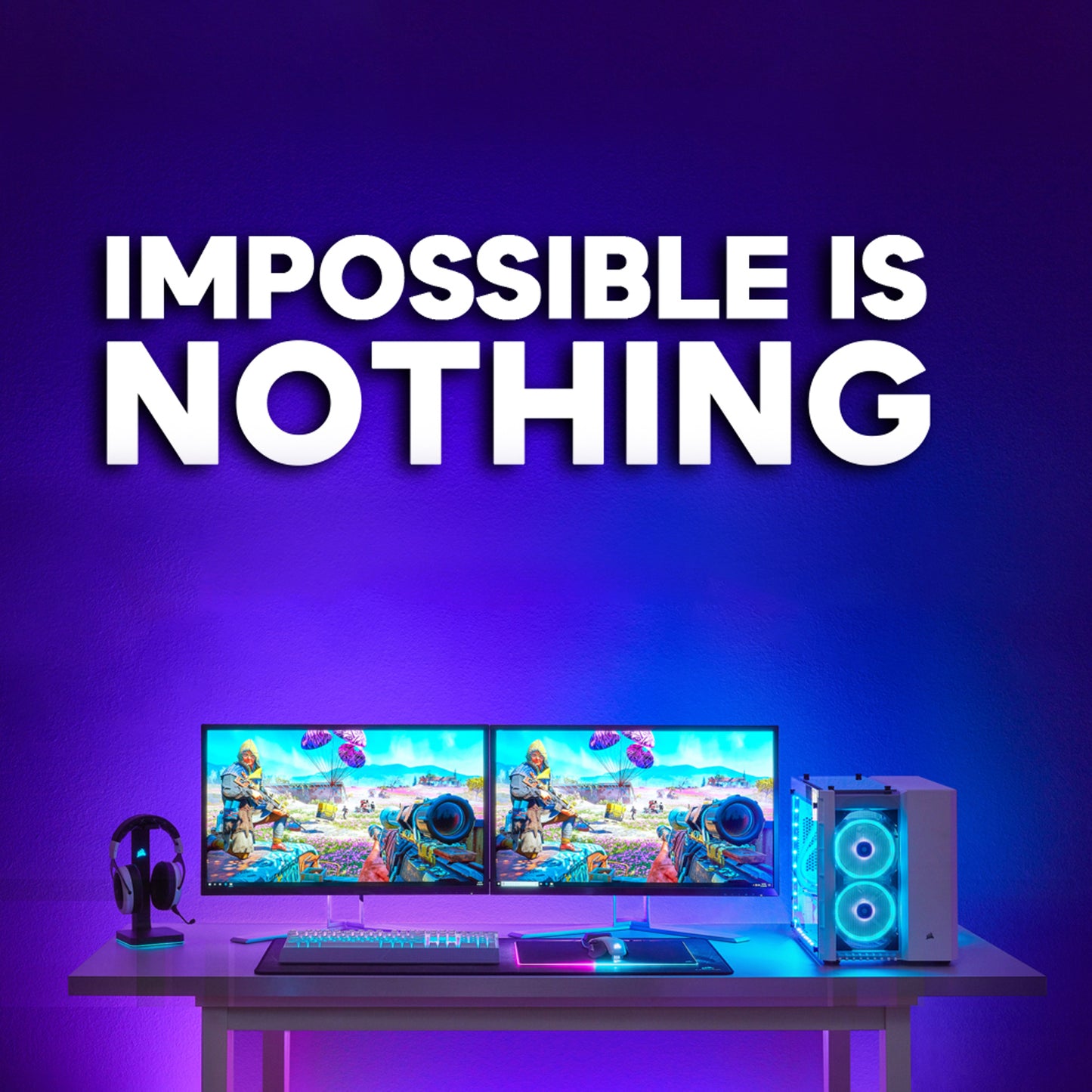 Impossible Is Nothing 3D Acrylic Wall Sign