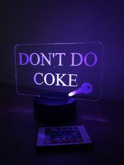 Don’t Do Coke LED Bar Sign