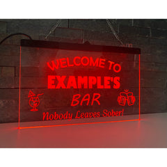 Personalised Colour-Changing Hanging LED Sign – Custom Bar, Man Cave & Home Decor Light