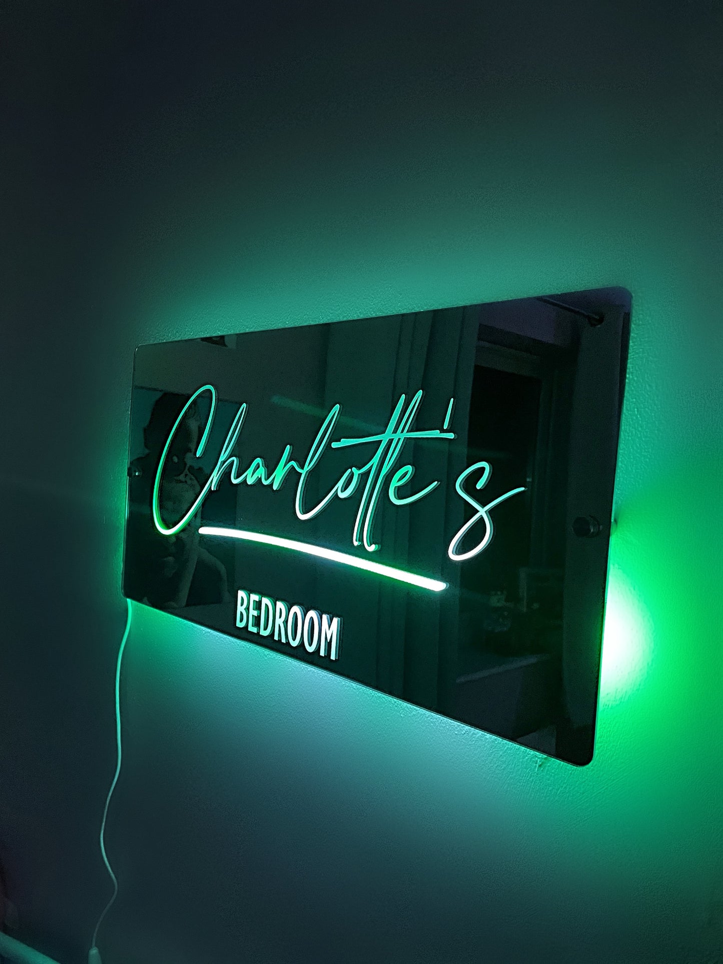 Personalised Name Mirror LED Light Sign