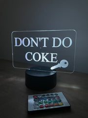 Don’t Do Coke LED Bar Sign