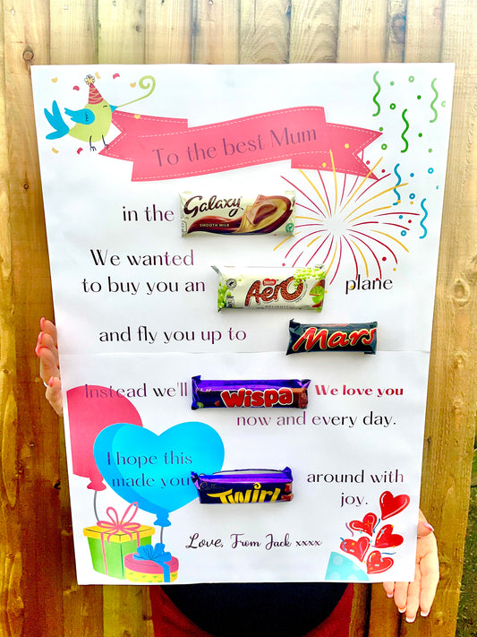 Personalised Mothers Chocolate Board
