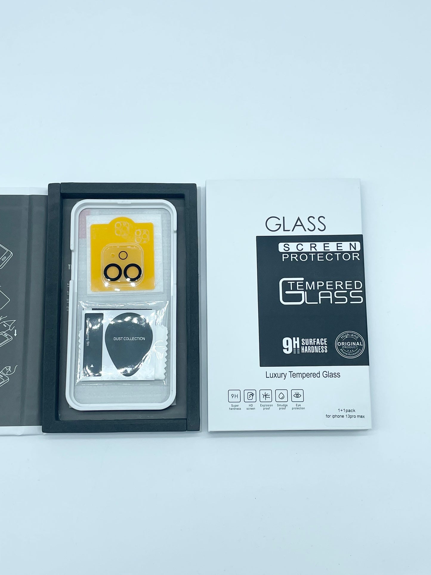 iPhone 12/13/13 Pro Max Tempered Glass Screen Protector w/ FREE Camera Lens Protector | Quality Tested