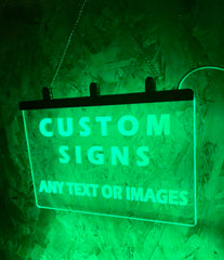 Custom Design Colour Changing Hanging LED Sign