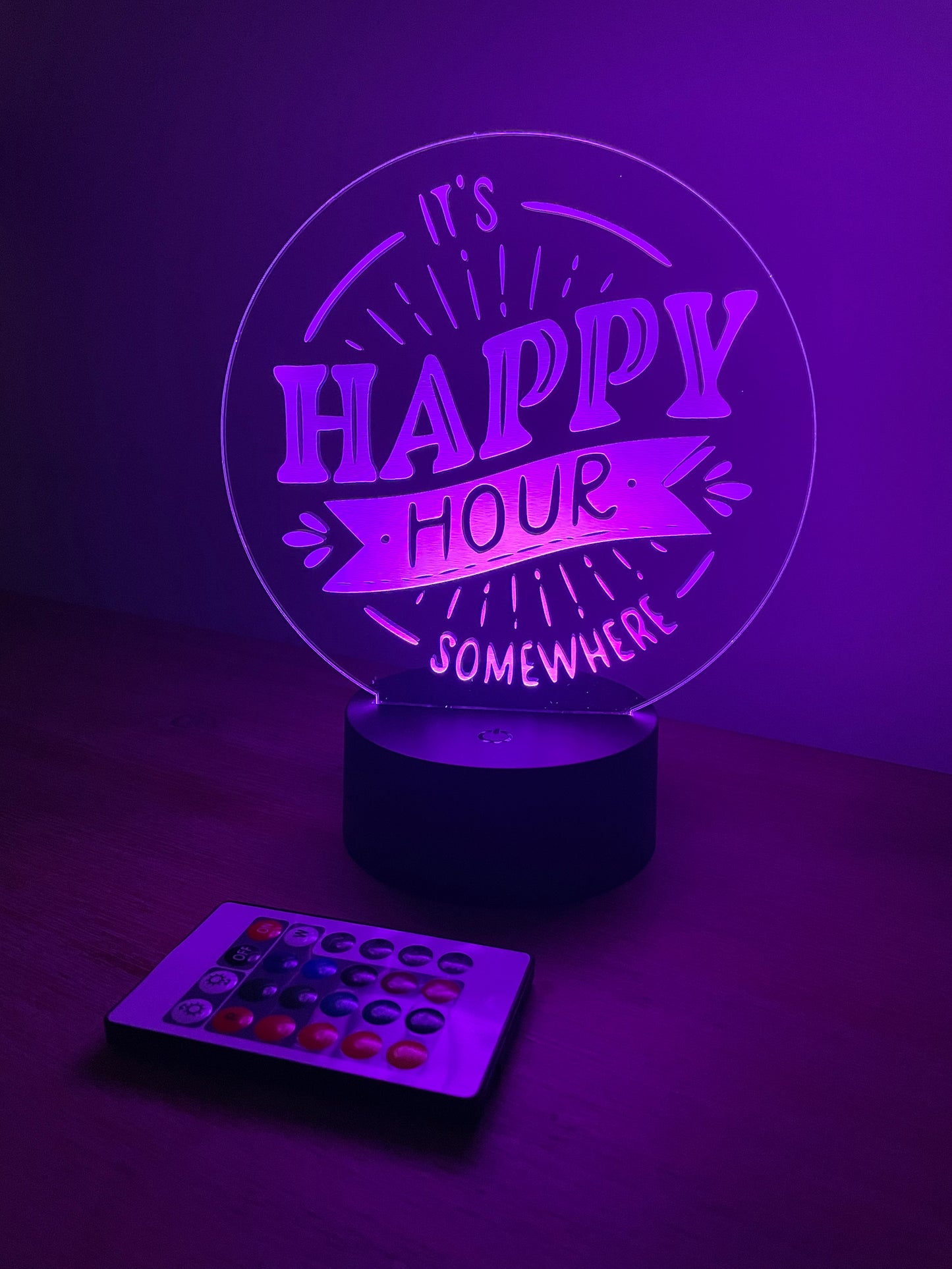 Happy Hour Man Cave LED Bar Sign