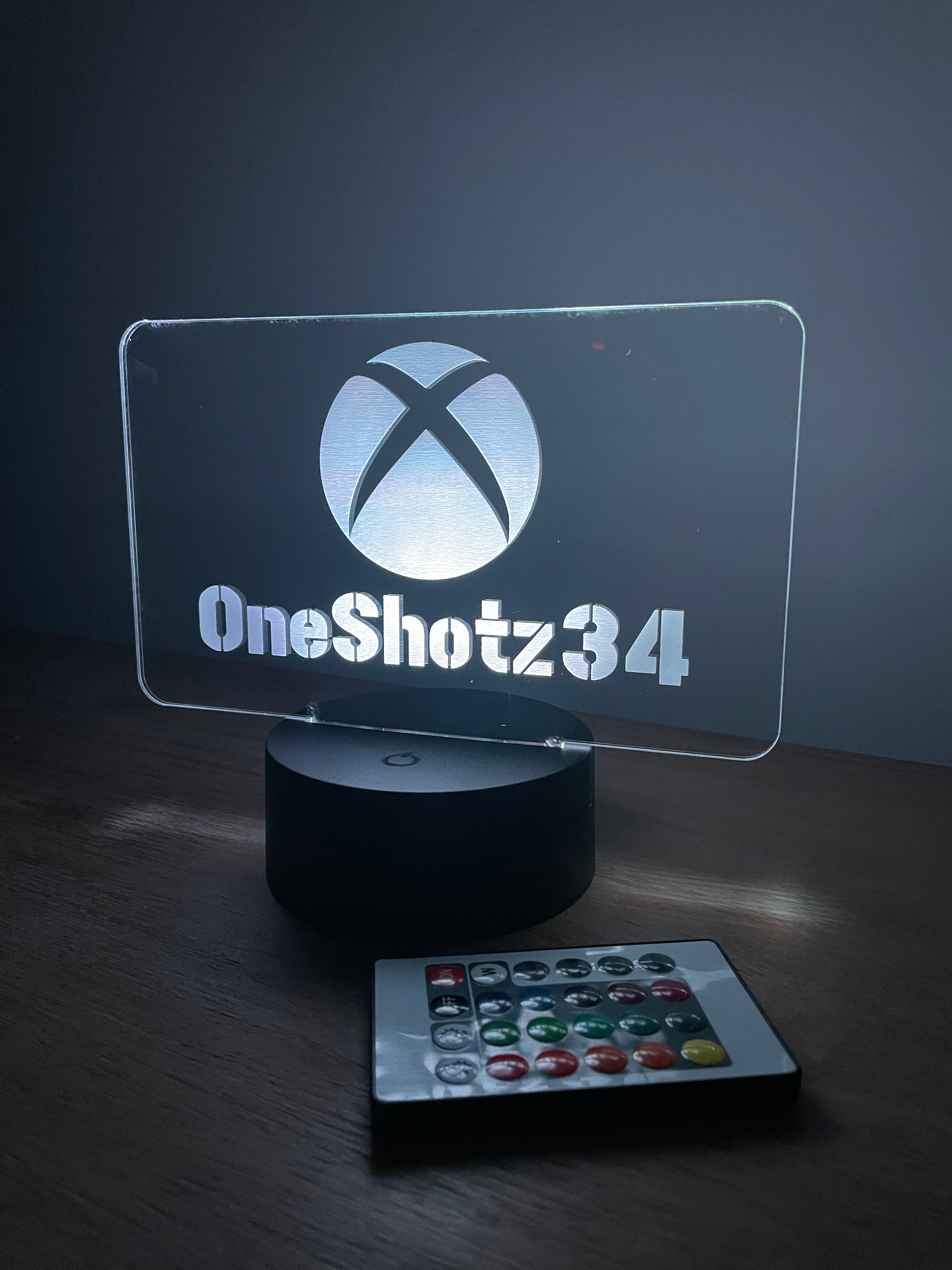 Personalised Xbox Gamer Tag LED Sign – The Crafty Bonobo